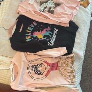 Pink and Black Kids shirts- bundle of 3